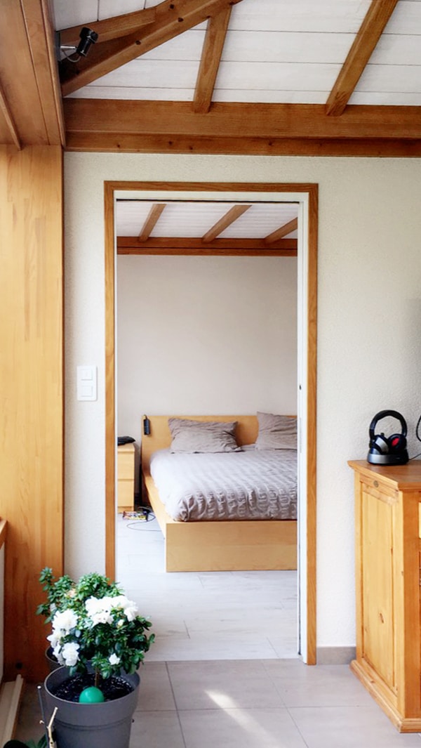 Nouvel espace de vie avec une vue sur le jardin